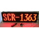 Affordable LED SCR-1363 Red Programmable Message Sign, 13 x 63